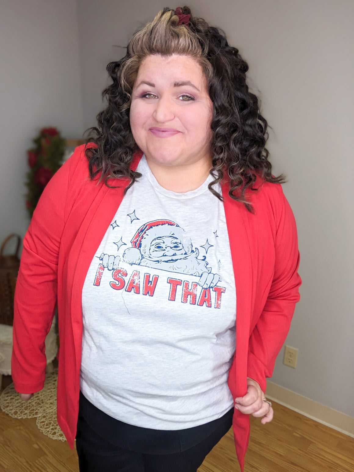 I Saw That Santa Tee