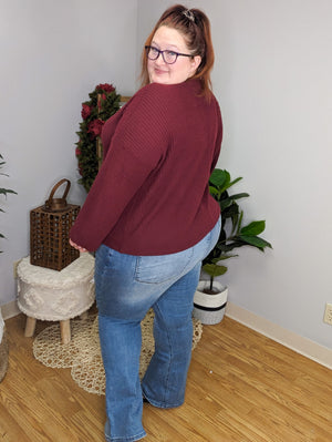 Judy Blue Plaid Patch Bootcuts