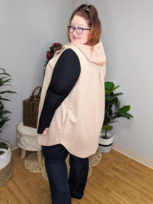 Quinn Quilted Long Line Vest (2colors)
