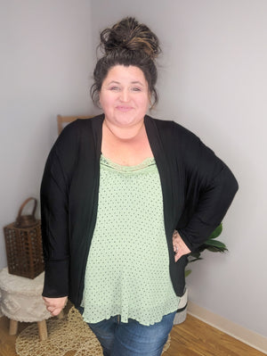 Ashley Polka Dot + Lace Tank (2 colors)
