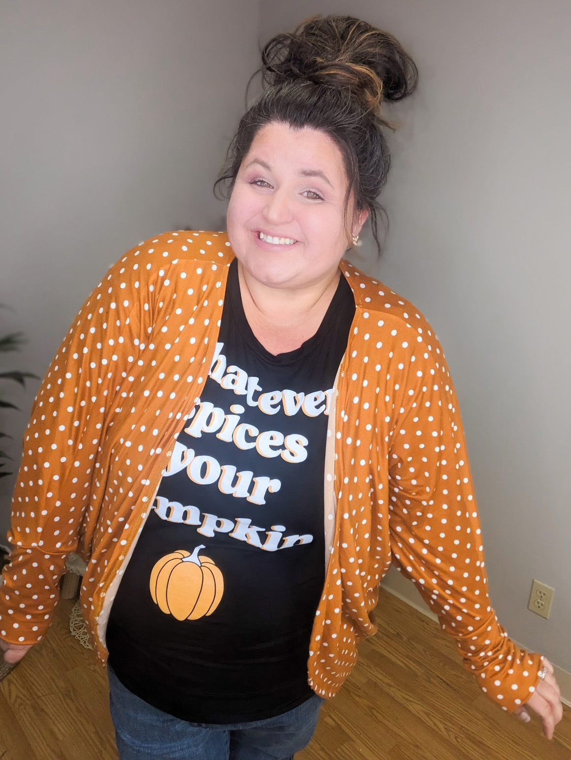 Polka Dot Brushed Cocoon Cardigans