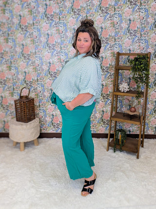 10- Bottoms Non-Denim Tabitha Tie Waist Crop Pants (3 Colors) plus size clothing