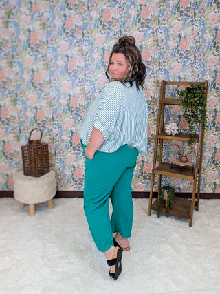 10- Bottoms Non-Denim Tabitha Tie Waist Crop Pants (3 Colors) plus size clothing