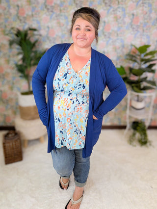 Tati Kimono Cut Short Sleeve Babydoll Top in Animal Prints-1- ShortSlv/Slvless Tops-BE STAGE-Styled by Stacked - A Plus Size Women's Boutique in Lakeville, MN