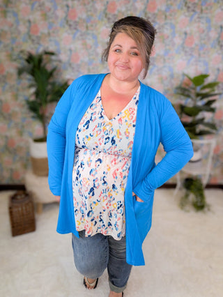Tati Kimono Cut Short Sleeve Babydoll Top in Animal Prints-1- ShortSlv/Slvless Tops-BE STAGE-Styled by Stacked - A Plus Size Women's Boutique in Lakeville, MN