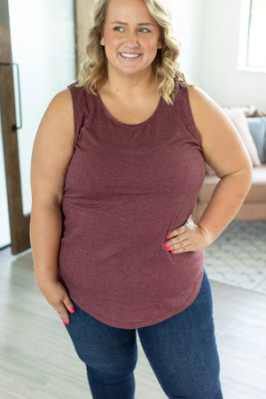 Catherine Heathered Scoopneck Tank