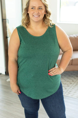 Catherine Heathered Scoopneck Tank