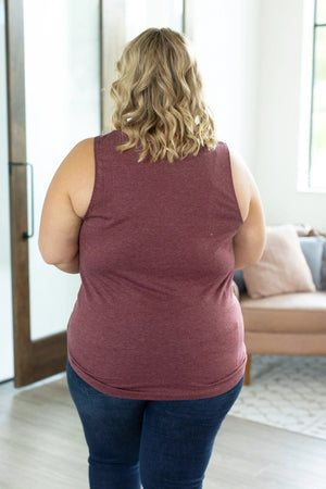 Catherine Heathered Scoopneck Tank