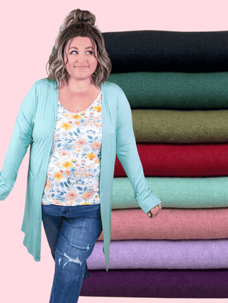 4- Overlayer Tops Tinley Luxe Lightweight Pocket Cardigan in Solids (8 Colors) plus size clothing