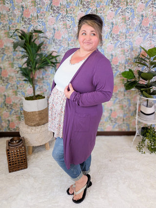 4- Overlayer Tops Tinley Luxe Lightweight Pocket Cardigan in Solids (8 Colors) plus size clothing