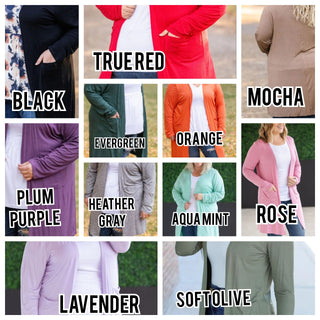 Tinley Luxe Tissue Weight Pocket Cardigan in Solids (11 colors)-4- Overlayer Tops-MICHELLE MAE-Styled by Stacked - A Plus Size Women's Boutique in Lakeville, MN