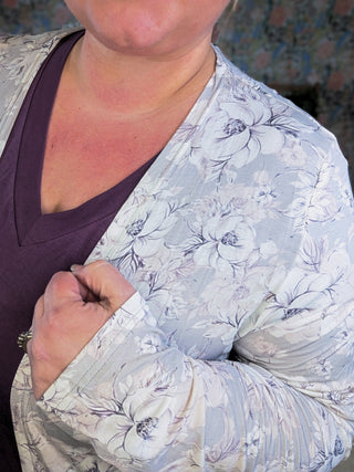 Tinley Tissue Weight Pocket Cardigan in Florals (7 Colors)-4- Overlayer Tops-MICHELLE MAE-Styled by Stacked - A Plus Size Women's Boutique in Lakeville, MN