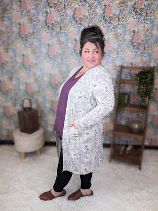 Tinley Tissue Weight Pocket Cardigan in Florals (7 Colors)-4- Overlayer Tops-MICHELLE MAE-Styled by Stacked - A Plus Size Women's Boutique in Lakeville, MN