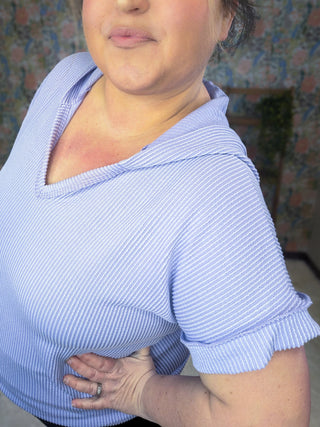 Tommi Urban Ribbed Hooded Short Sleeve Top (3 Colors)-1- ShortSlv/Slvless Tops-HEIMISH-Styled by Stacked - A Plus Size Women's Boutique in Lakeville, MN