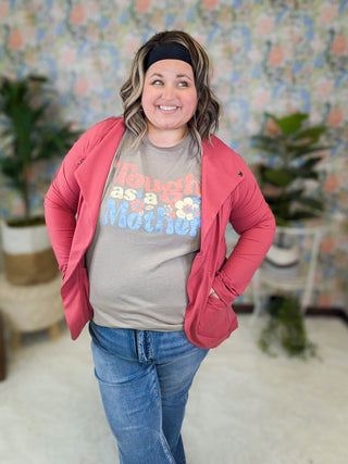 Tough As A Mother Crewneck Graphic Tee-6- Graphic Tops-ILOVEMYFREEDOM-Styled by Stacked - A Plus Size Women's Boutique in Lakeville, MN