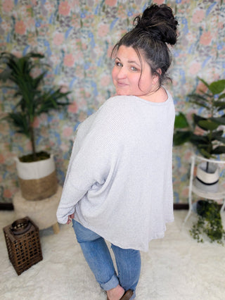 Valerie Brushed Ribbed Dolman w/Thumbholes (2 colors)-2- Long Sleeve Tops-BE STAGE-Styled by Stacked - A Plus Size Women's Boutique in Lakeville, MN