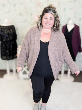 Vicki Cozy Cocoon Cardi w/Pockets (4 COLORS)-4- Overlayer Tops-sweet lovely by jen-Styled by Stacked - A Plus Size Women's Boutique in Lakeville, MN