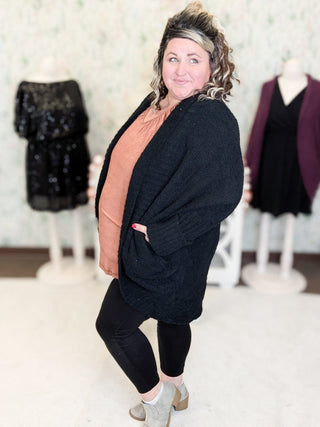 Vicki Cozy Cocoon Cardi w/Pockets (4 COLORS)-4- Overlayer Tops-sweet lovely by jen-Styled by Stacked - A Plus Size Women's Boutique in Lakeville, MN