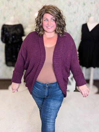 Vicki Cozy Cocoon Cardi w/Pockets (4 COLORS)-4- Overlayer Tops-sweet lovely by jen-Styled by Stacked - A Plus Size Women's Boutique in Lakeville, MN