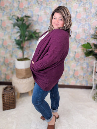Vicki Cozy Cocoon Cardi w/Pockets (4 COLORS)-4- Overlayer Tops-sweet lovely by jen-Styled by Stacked - A Plus Size Women's Boutique in Lakeville, MN