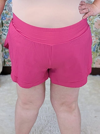 Vinnie Nylon Athletic Shorts w/Pocket Underlayer plus size clothing