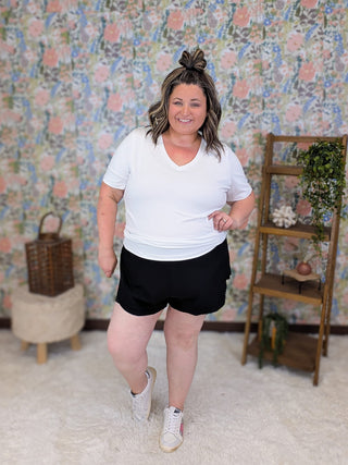 Vinnie Nylon Athletic Shorts w/Pocket Underlayer plus size clothing