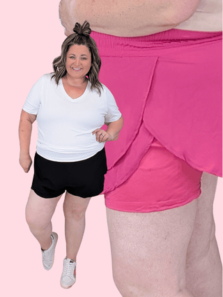 Vinnie Nylon Athletic Shorts w/Pocket Underlayer plus size clothing