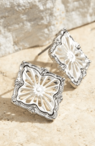 ***Vintage Silver Cutout Earrings-12- Accessories & Gifts-urbanista-Styled by Stacked - A Plus Size Women's Boutique in Lakeville, MN