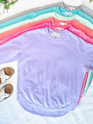 Addie Spring Colors Vintage Wash Pullover