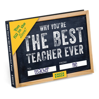 ***Why You're the Best Teacher Ever Fill in Book-12- Accessories & Gifts-Knock Knock-Styled by Stacked - A Plus Size Women's Boutique in Lakeville, MN