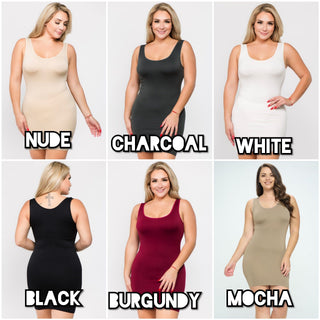OG STYLE Wide Strap Long Tank-5- Year Round Underlayers-dynamic fashion-Styled by Stacked - A Plus Size Women's Boutique in Lakeville, MN