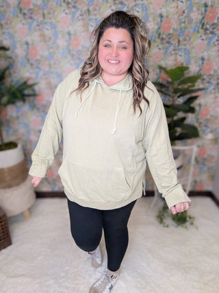 You Are Always Loved Mineral Sage Hoodie-6- Graphic Tops-SEW IN LOVE-Styled by Stacked - A Plus Size Women's Boutique in Lakeville, MN