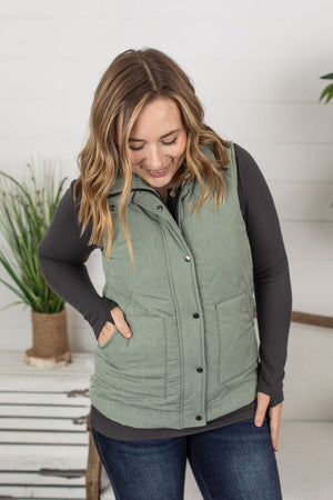 REMY QUILTED VEST- MANY COLORS! vests Stacked - A Plus Size Boutique 