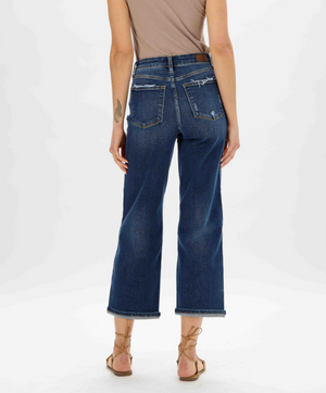 Judy Blue High Rise Weekender Slight-Cropped Wide Leg