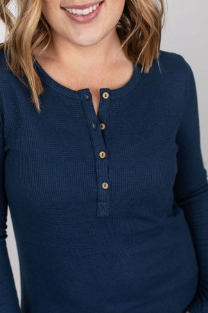 LAYER ME UP HENLEY W/THUMBHOLES Tops Michelle Mae 