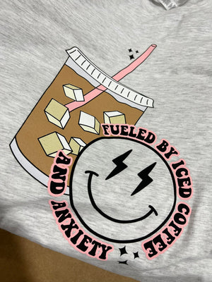 Iced Coffee and Anxiety Graphic Tee