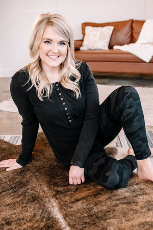 Let's Race Side Striped Camo Leggings (2 colors) leggings WHITE BIRCH 
