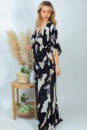 Bombshell Beauty Black Maxi Dress Dresses WHITE BIRCH 