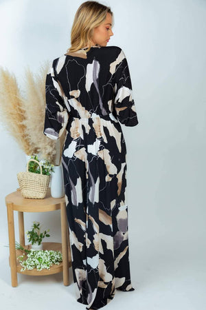 Bombshell Beauty Black Maxi Dress Dresses WHITE BIRCH 