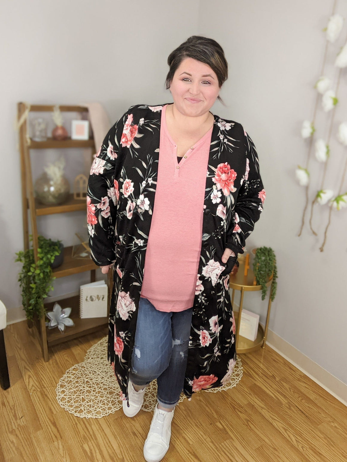 BUTTON FRONT HENLEY TANK (Solid Colors!) Tops Michelle Mae 