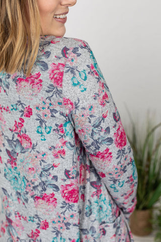 Covered in Florals Buttonfront Duster CARDIGANS Michelle Mae 