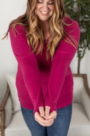 Premium Long Sleeve Layering Tee Michelle Mae 