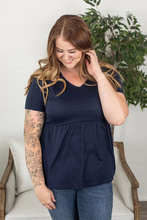 Flatter + Stretch Mini-Ruffle Tees (solid colors!) Tops Michelle Mae 
