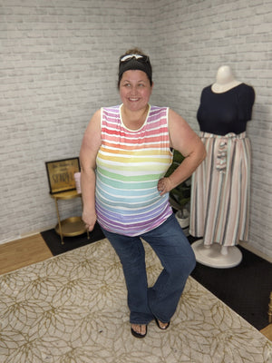 Soft + Sunny Rainbow Tank tank Michelle Mae 