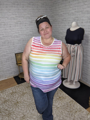 Soft + Sunny Rainbow Tank tank Michelle Mae 