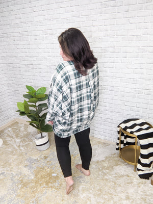 PLAID STRETCH COCOON CARDIGAN (3 colors) CARDIGAN Michelle Mae 