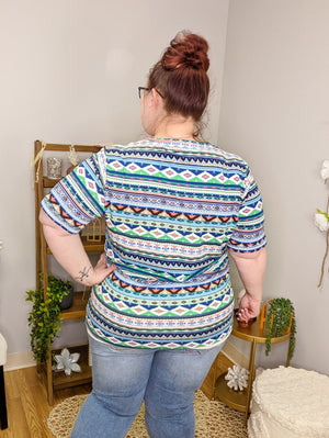 POCKETFUL OF PERFECT- PRINTS SHORT SLEEVE TOPS Michelle Mae 