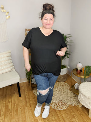 BRUSHED + BREEZY RELAXED TEE (SOLIDS) SHORT SLEEVE TOPS Michelle Mae 