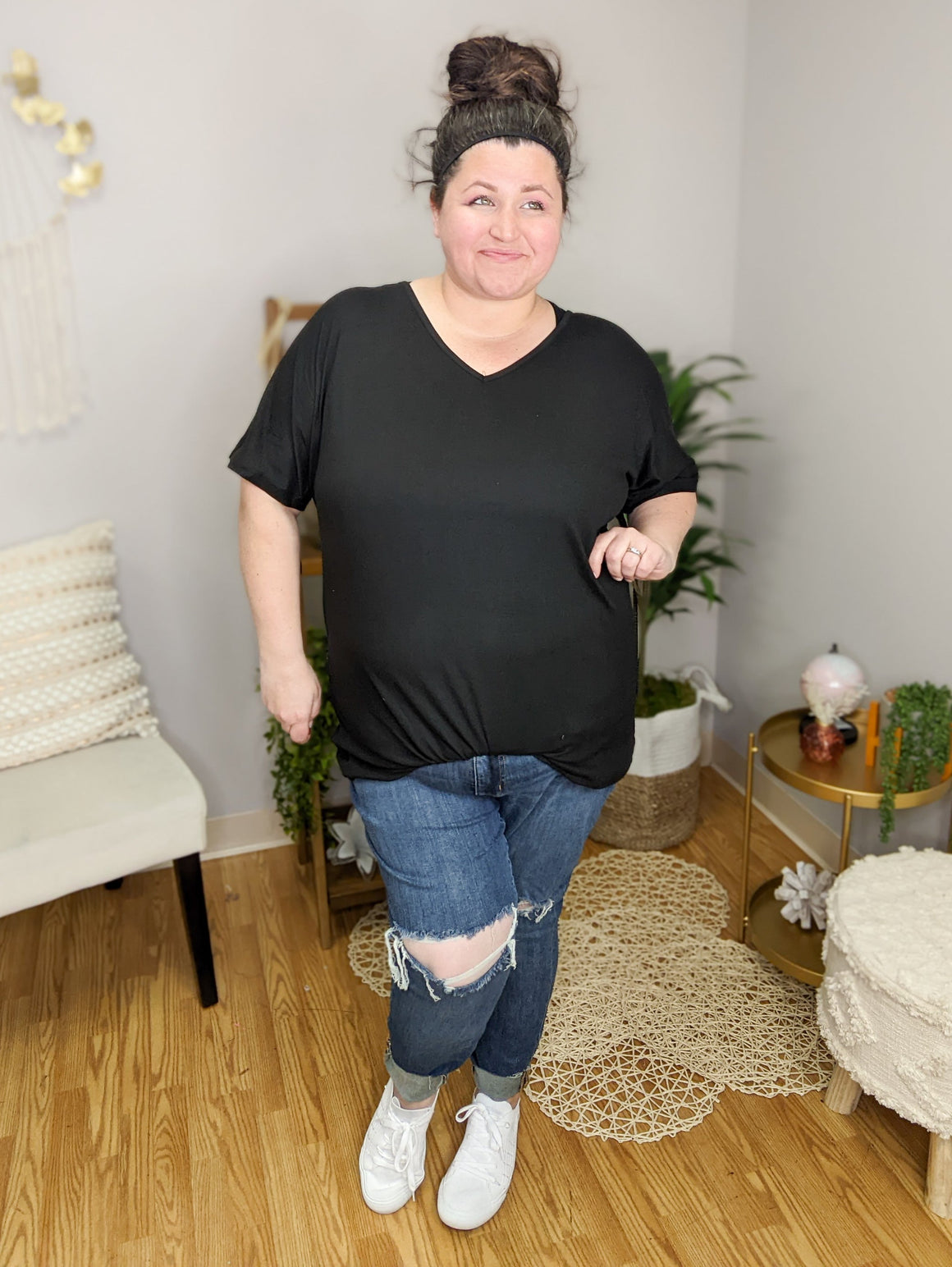 BRUSHED + BREEZY RELAXED TEE (SOLIDS) SHORT SLEEVE TOPS Michelle Mae 