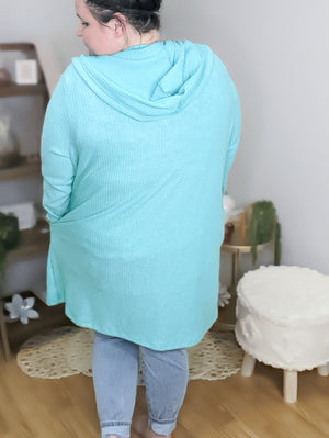 Everyday Wear Hooded Waffle Cardigan CARDIGANS Michelle Mae 